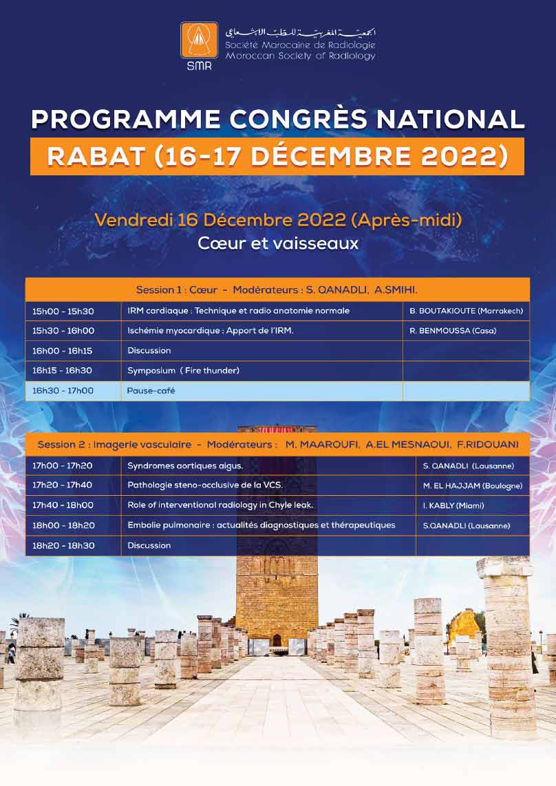 Programme : Les radiologues marocains à travers le monde